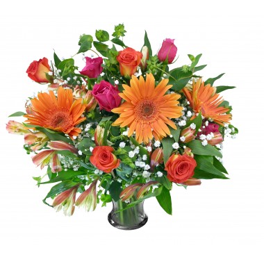 bouquet with  Gerbera rose for valentine day